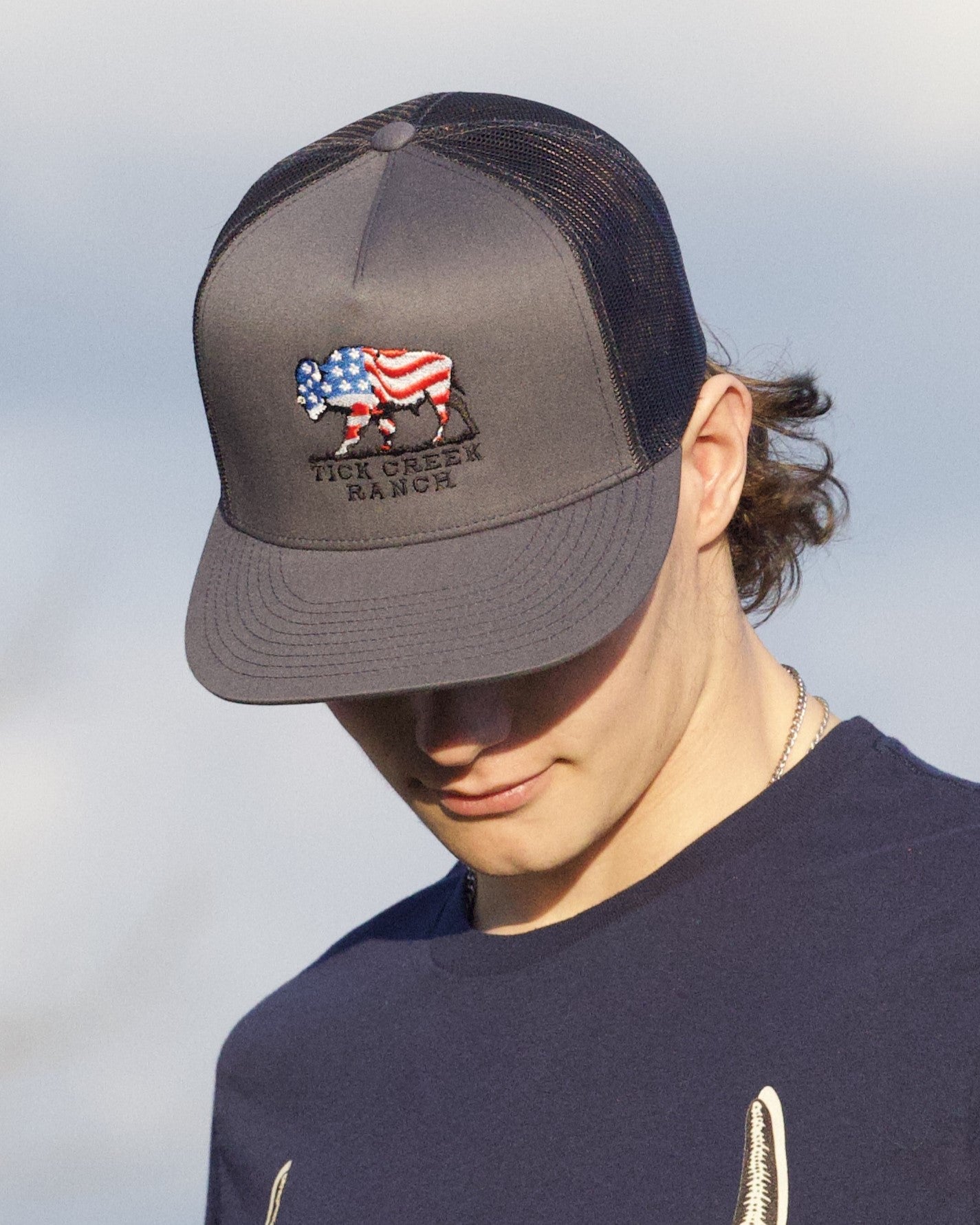 5 Panel American Patriot Mesh Back Hat