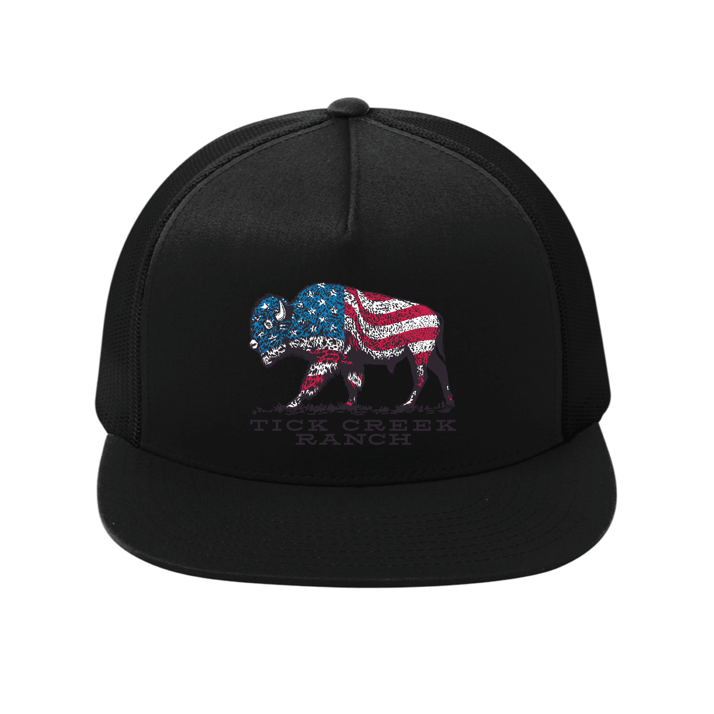 5 Panel American Patriot Mesh Back Hat