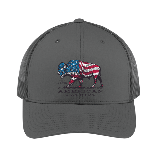 6 Panel American Patriot Mesh Back Hat