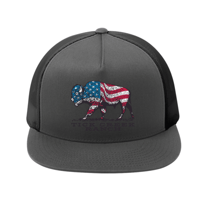 5 Panel American Patriot Mesh Back Hat