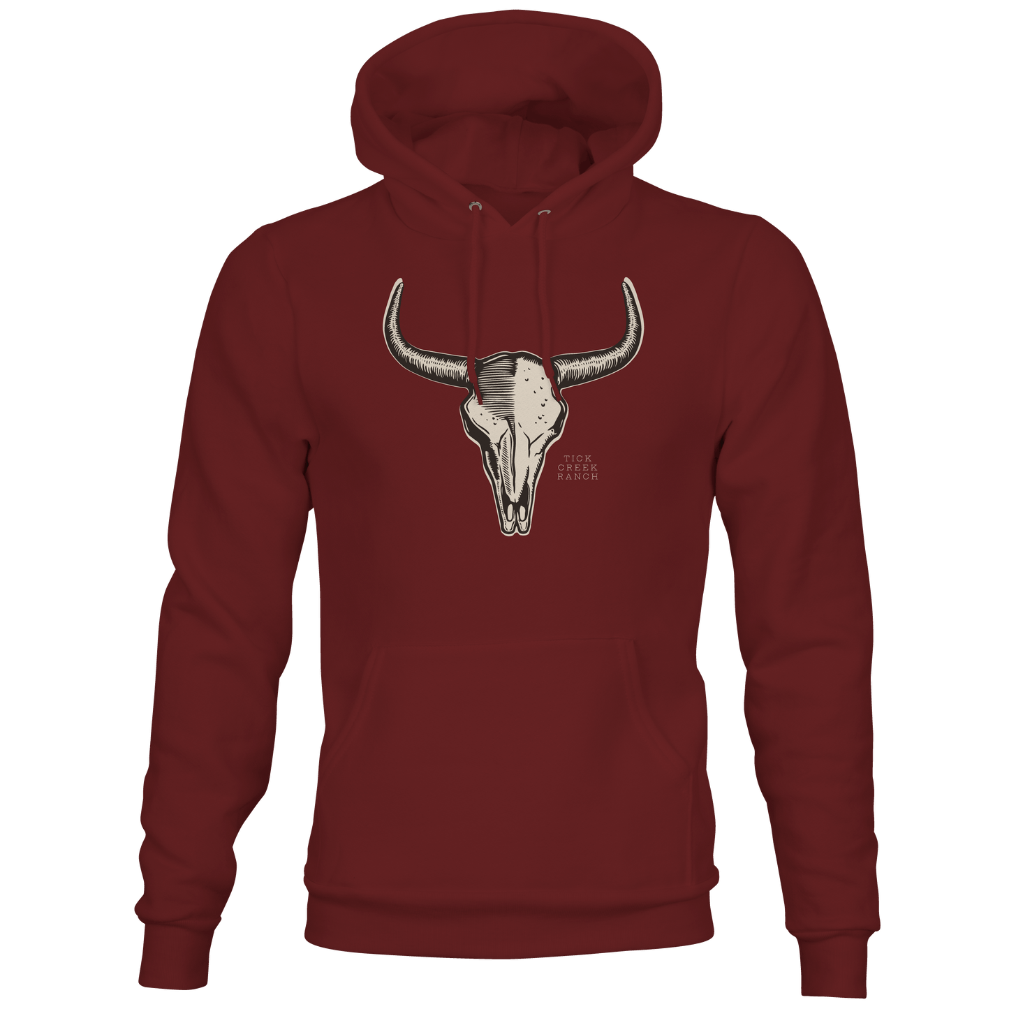 Hoodie - Bull Skull