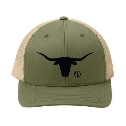 6 Panel Bull Head Mesh Back Hat